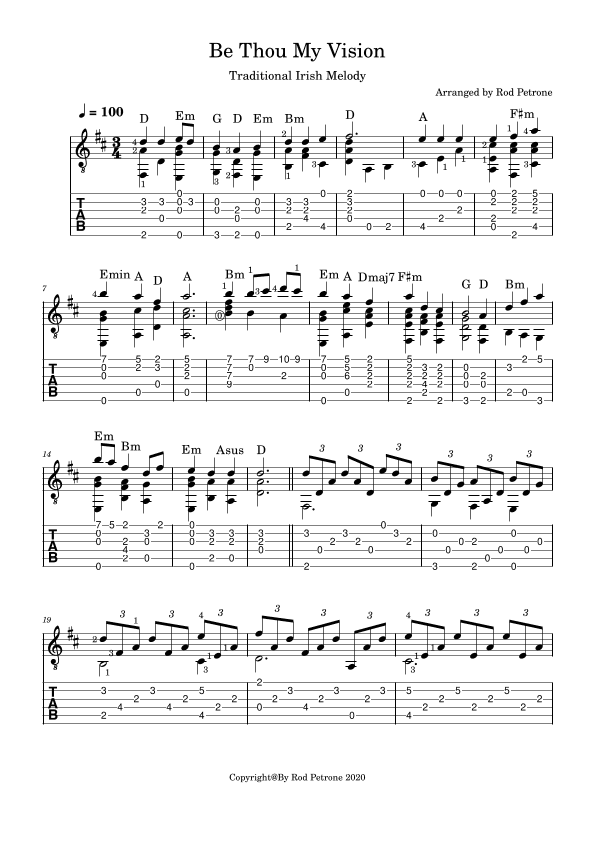 Be Thou My Vision (arr. Rod Petrone)