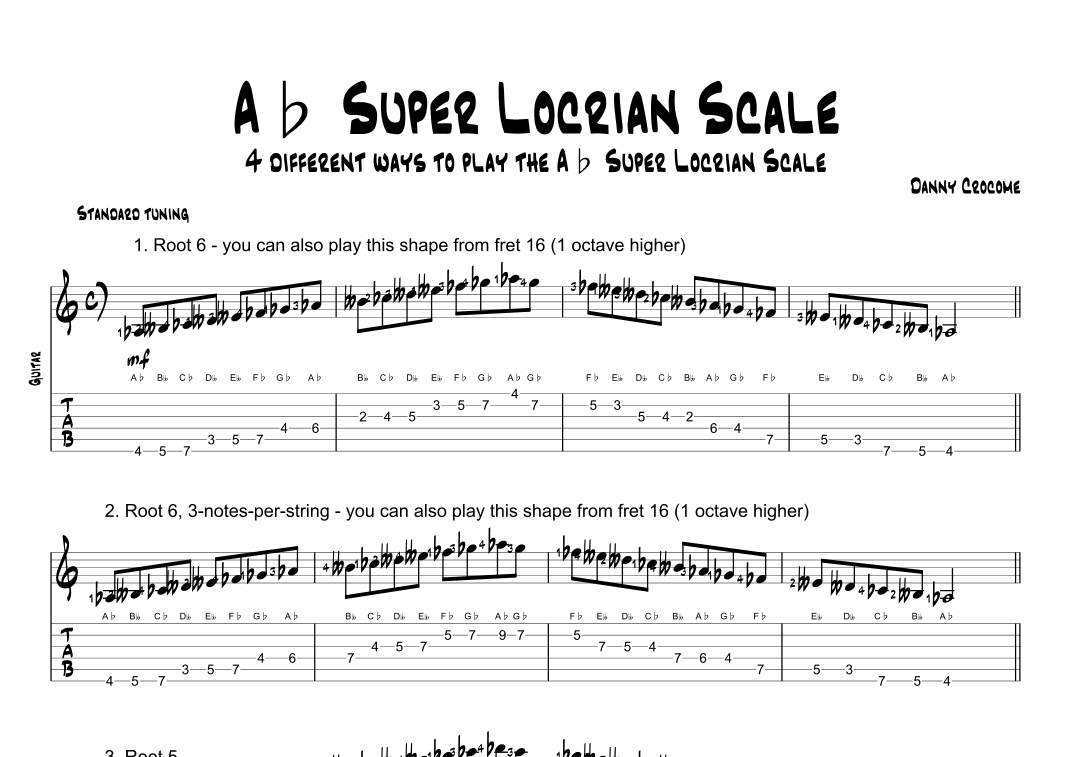 Ab Super Locrian Scale (4 Ways to Play)