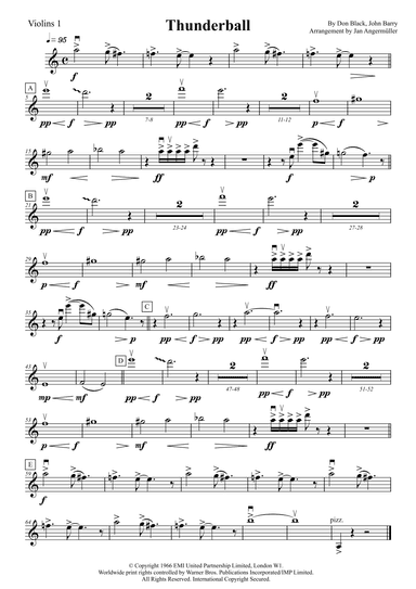 Thunderball (arr. Jan Angermüller)