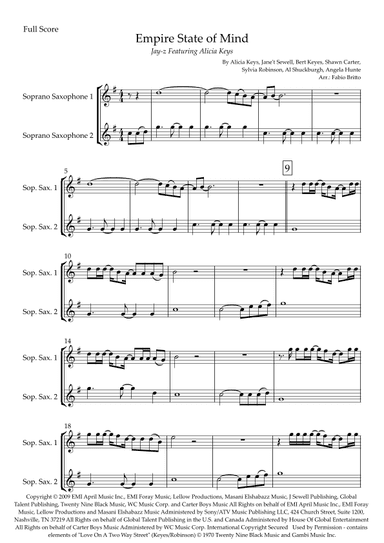 Empire State Of Mind (arr. Fabio Britto)
