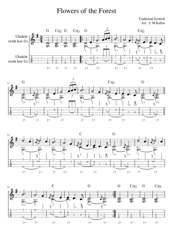 Flowers of the Forest (arr. Christy Kalfas)