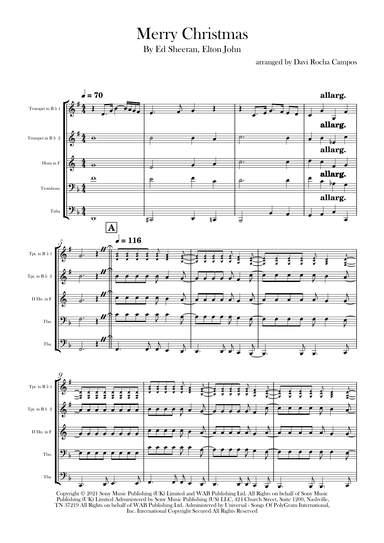 Merry Christmas (arr. Davi Rocha Campos)