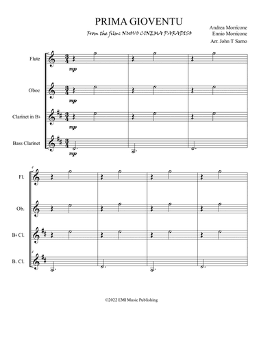 Prima Gioventu (arr. John T Sarno)