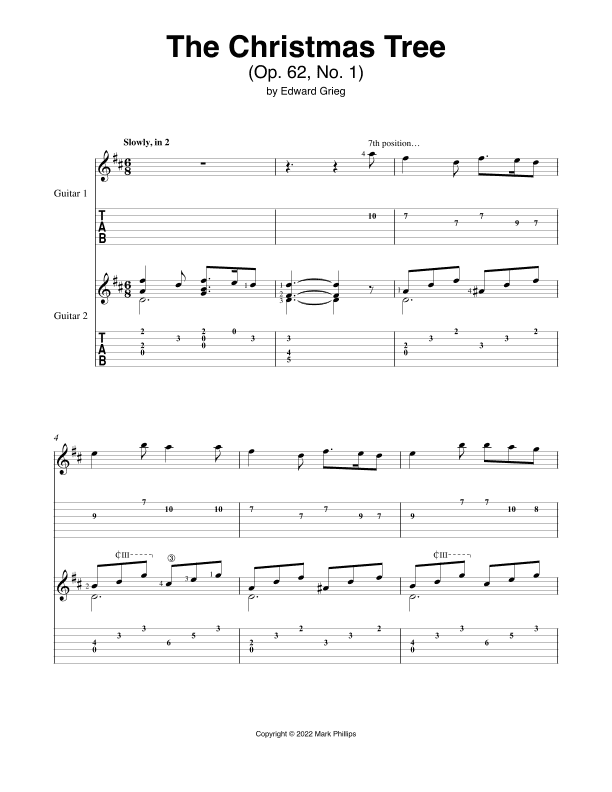 The Christmas Tree (arr. Mark Phillips)