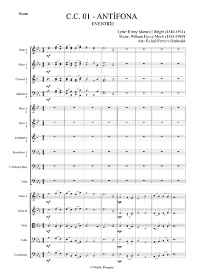 Antífona (Antiphon) - C. C. 01 (Eventide) - Full Orchestra (arr. Rafael Ferreira Graboski)