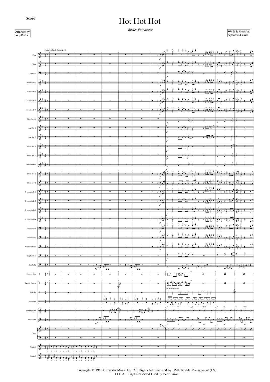 Hot Hot Hot (arr. Joop Derks)