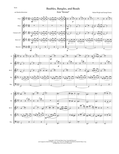 Baubles, Bangles And Beads (arr. Marsha Schweitzer)