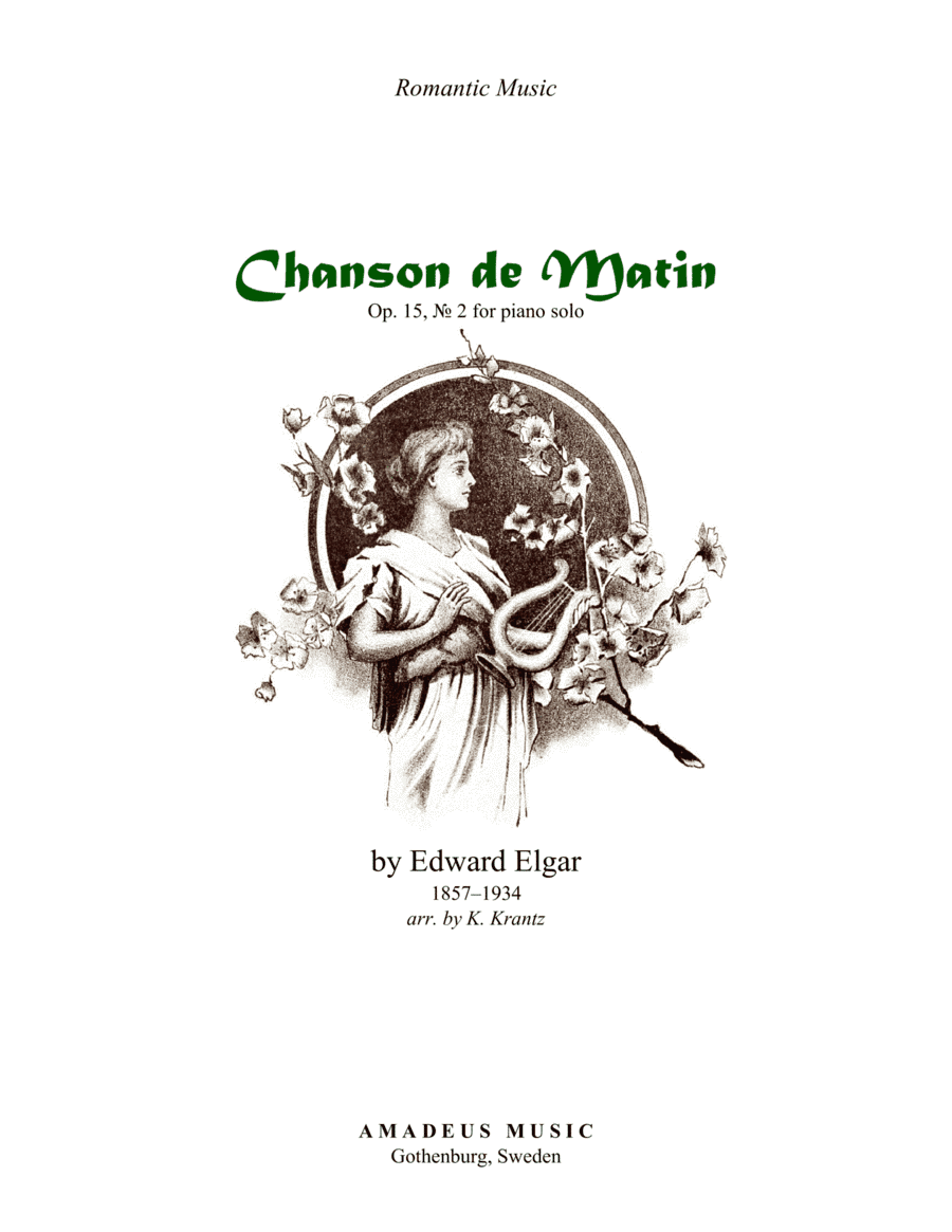 Chanson de Matin Op. 15 for piano solo (arr. K. Krantz)