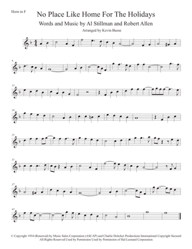 (There's No Place Like) Home For The Holidays (arr. Kevin Busse)