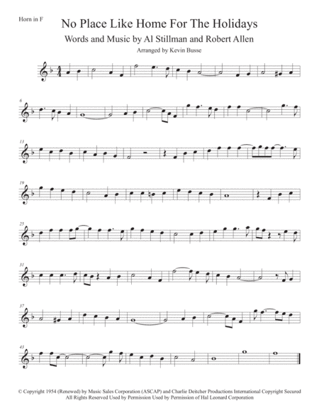 (There's No Place Like) Home For The Holidays (arr. Kevin Busse)