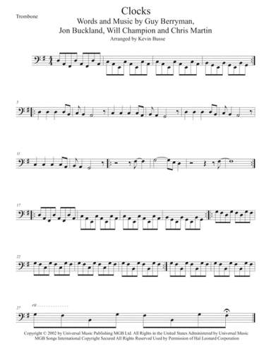 Clocks (arr. Kevin Busse)
