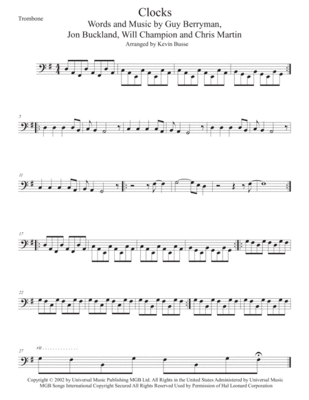 Clocks (arr. Kevin Busse)