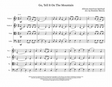 Go Tell It On The Mountain (arr. Dominic Meccia)
