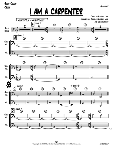 I Am a Carpenter (Joseph's Song) [Solo Cello/Celli]