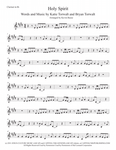 Holy Spirit (arr. Kevin Busse)