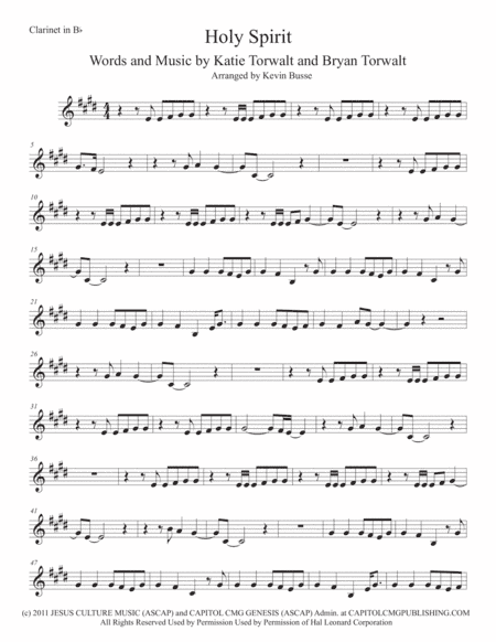 Holy Spirit (arr. Kevin Busse)