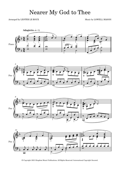 Nearer My God to Thee (arr. Lester Le Roux)