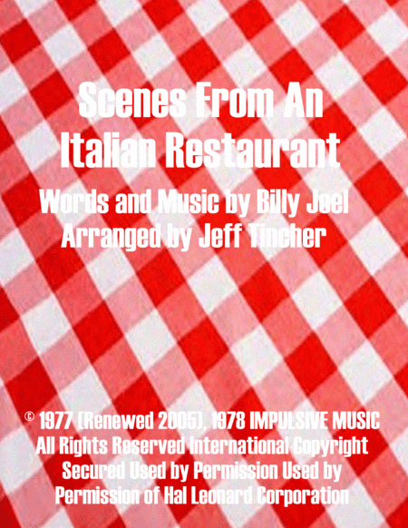 Scenes From An Italian Restaurant (arr. Jeff Tincher)