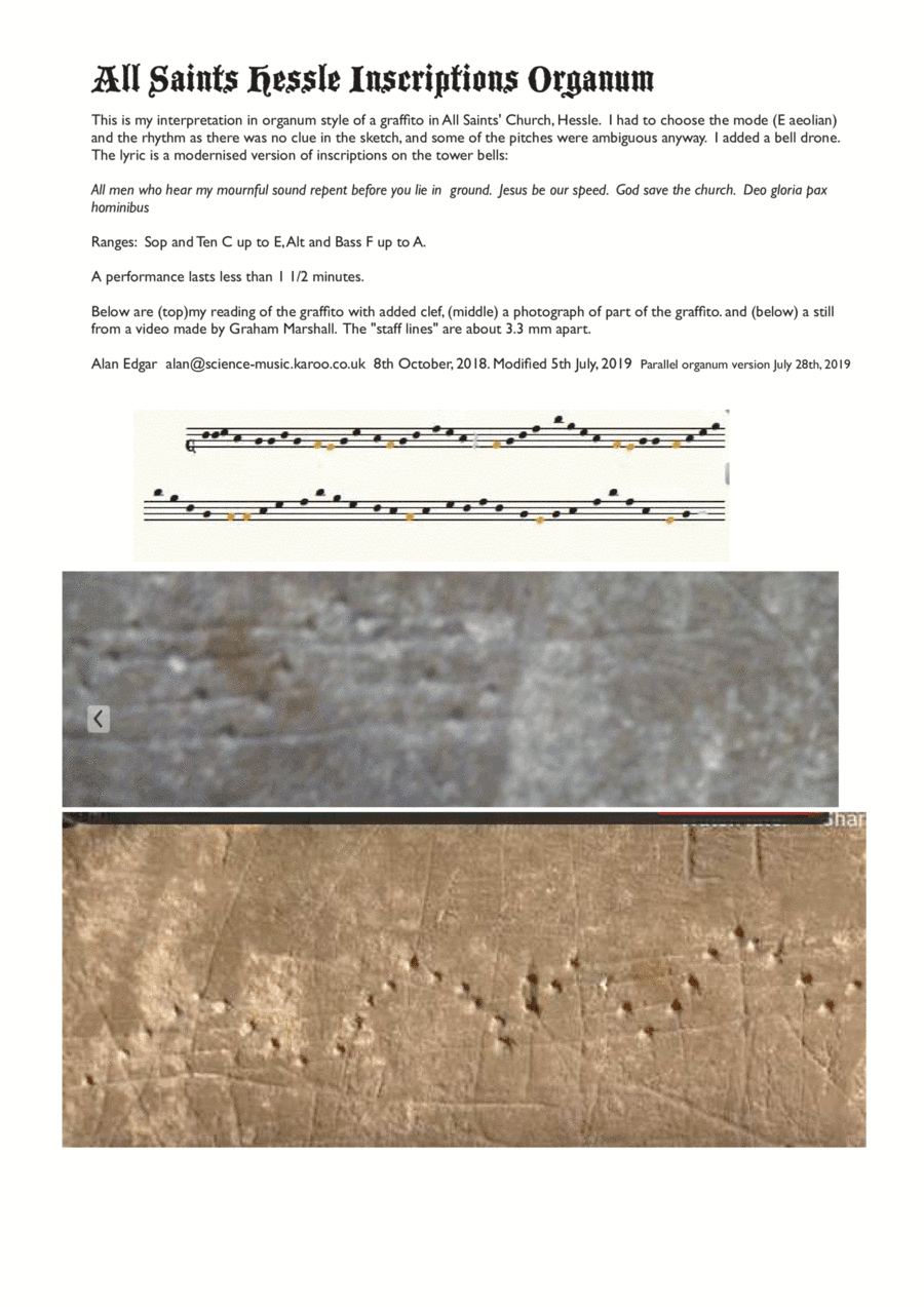 All Saints Graffito Medieval Chant