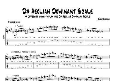 D# Aeolian Dominant Scale (4 Ways to Play)