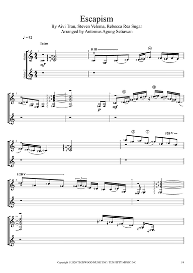 Escapism (arr. Antonius Agung Setiawan)