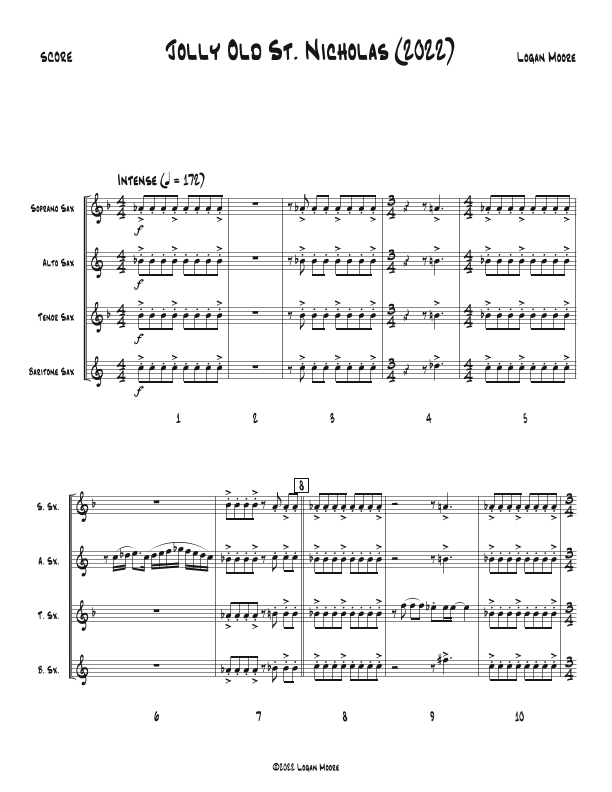 Jolly Old St. Nicholas (2022) (arr. Logan Moore)
