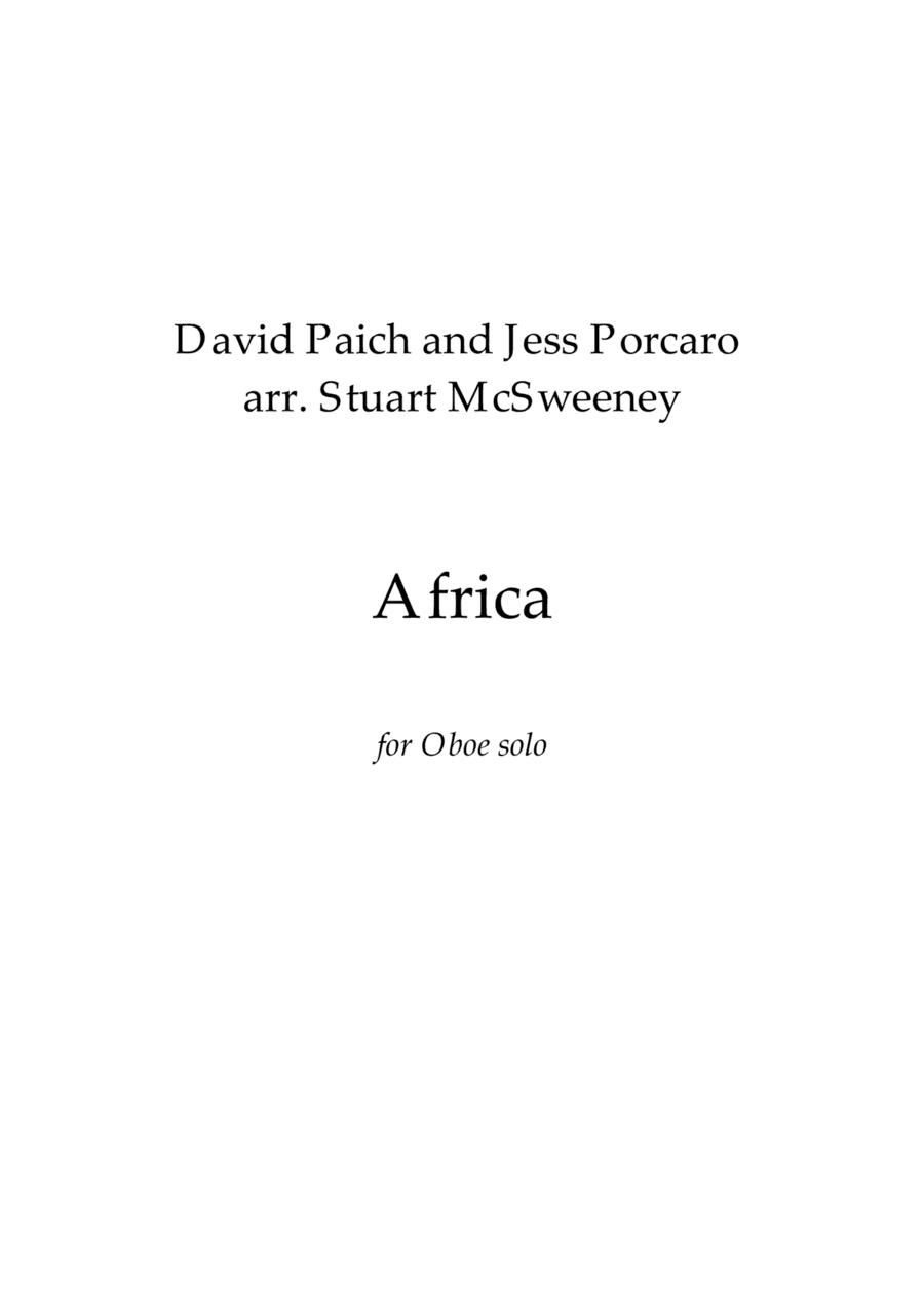 Africa (arr. Stuart McSweeney)