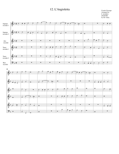 Sonata no.12 a6 (28 Sonate a quattro, sei et otto, con alcuni concerti (1608)) "L'Angioletta" (arran (arr. Gil Garty)