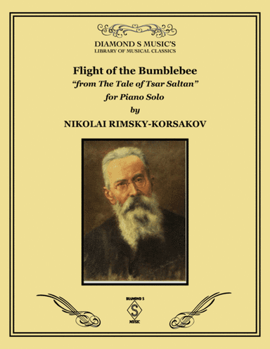Flight Of The Bumblebee by Rimsky-Korsakov. Piano Solo (arr. Diamond S Music)