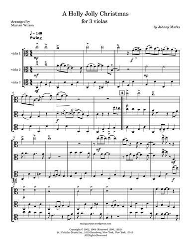 A Holly Jolly Christmas (arr. Marian Wilson)