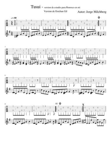 Tusui - Dúo para Violoncelos (arr. Esteban Gil)