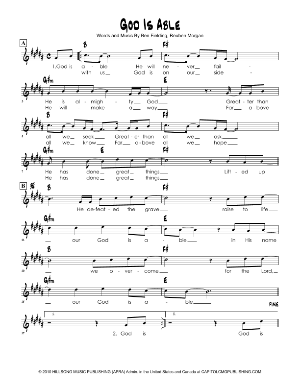 God Is Able (arr. Brian Kim)