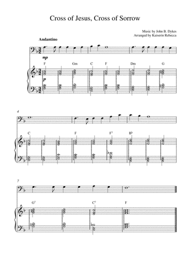 Cross of Jesus, Cross of Sorrow (cello solo and piano accompaniment) (arr. Kaiserin Rebecca)