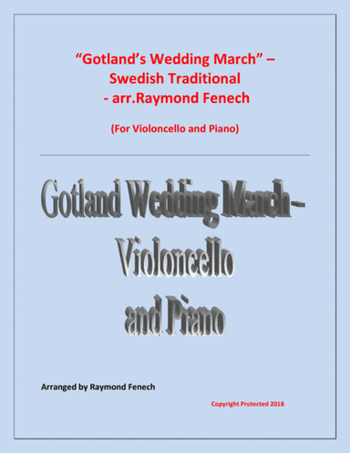 Gotland's Wedding March - Traditional - Violoncello and Piano (arr. Raymond Fenech)