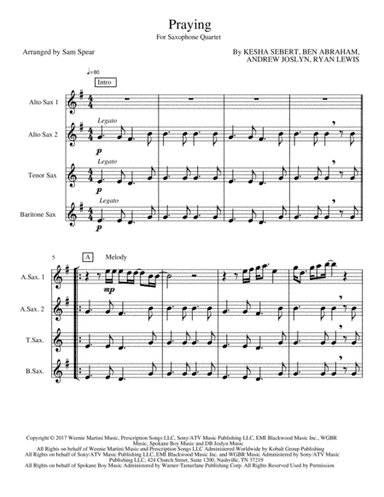 Praying (arr. Sam Spear)