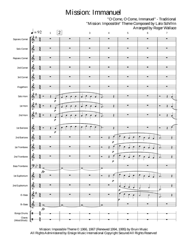 Mission: Impossible Theme  from the Paramount Television Series MISSION: IMPOSSIBLE (arr. Roger Wallace)