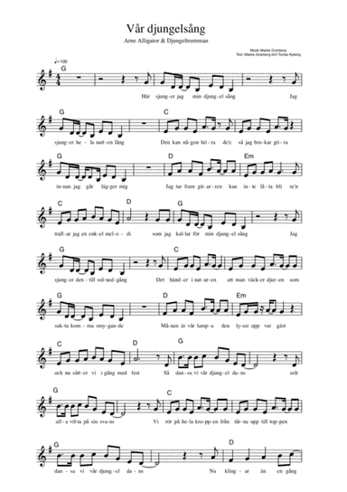 Vår djungelsång - Arne Alligator & Djungeltrumman