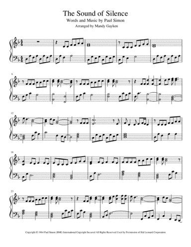 The Sound Of Silence (arr. Mandy Gayken)