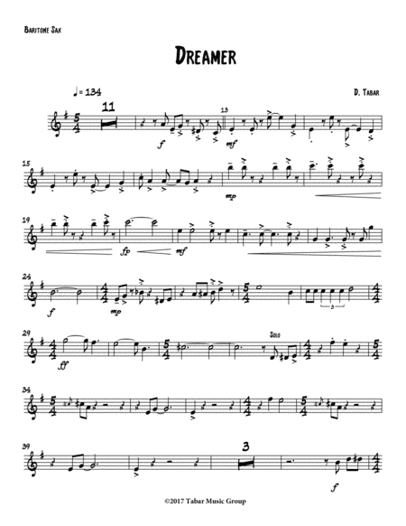 Dreamer (Baritone Sax)