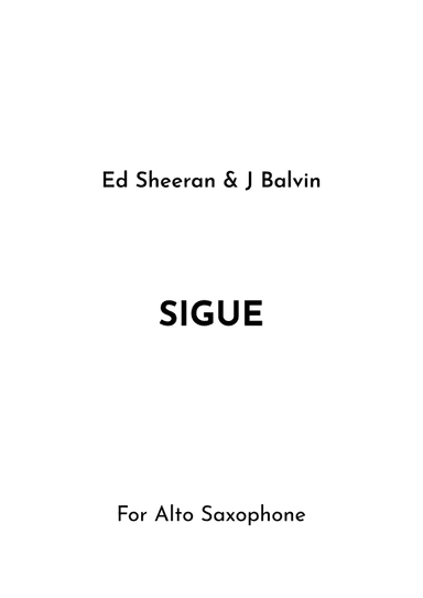 Sigue (arr. Jireh J.)