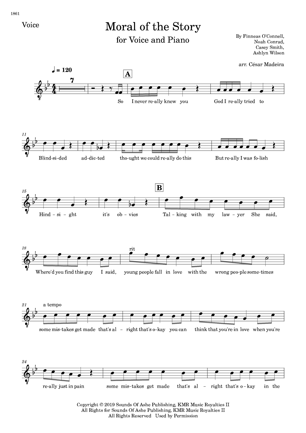 Moral Of The Story (arr. César Madeira)