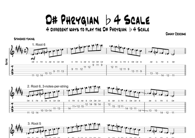 D# Phrygian b4 Scale (4 Ways to Play)