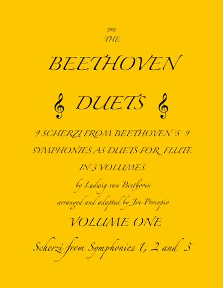 The Beethoven Duets For Flute Volume 1 Scherzi 1, 2 and 3 (arr. Joe Procopio)