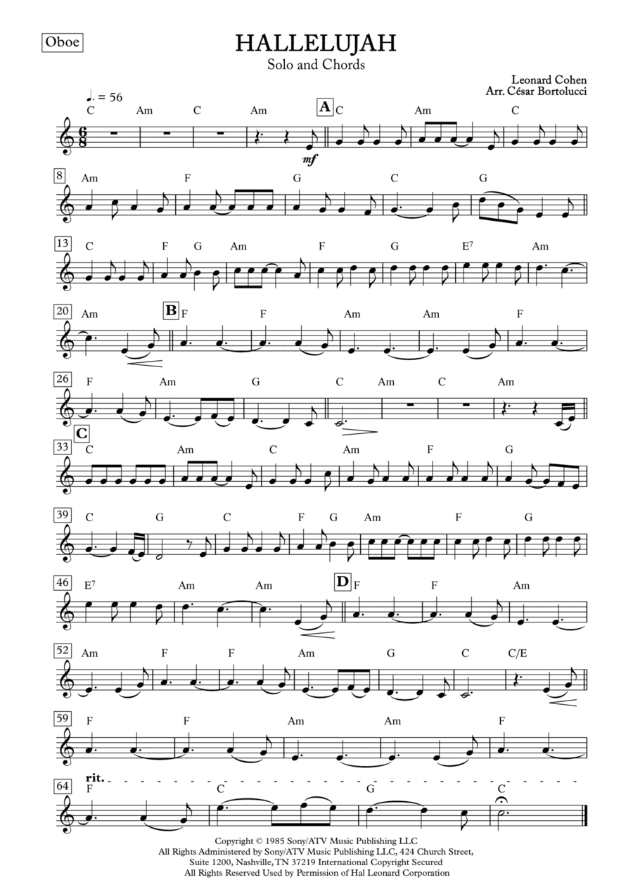 Hallelujah (arr. ACT Bortolucci)