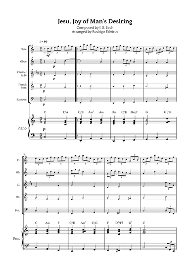 Jesu, Joy of Man's Desiring (arr. Rodrigo Faleiros)