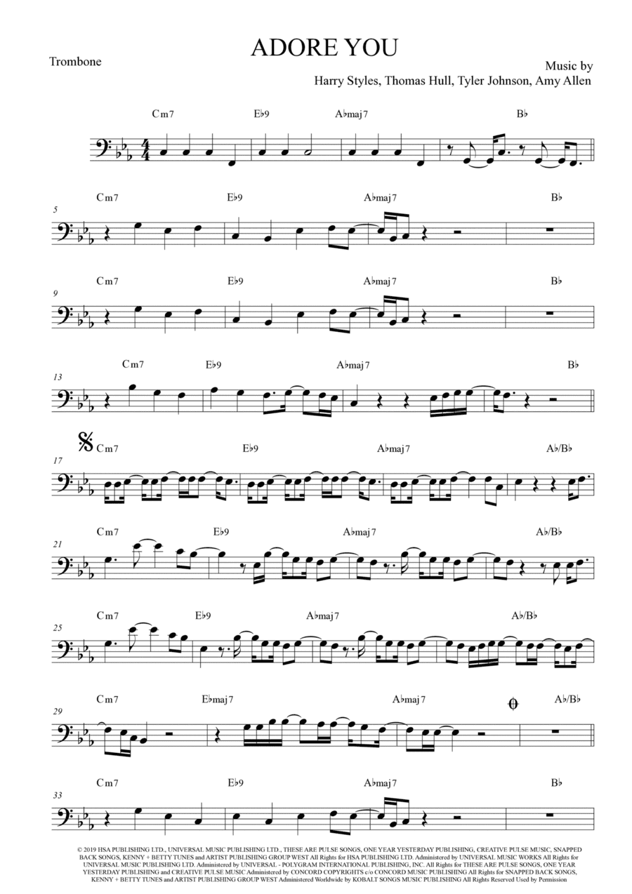 Adore You (arr. Anderson Quevedo)