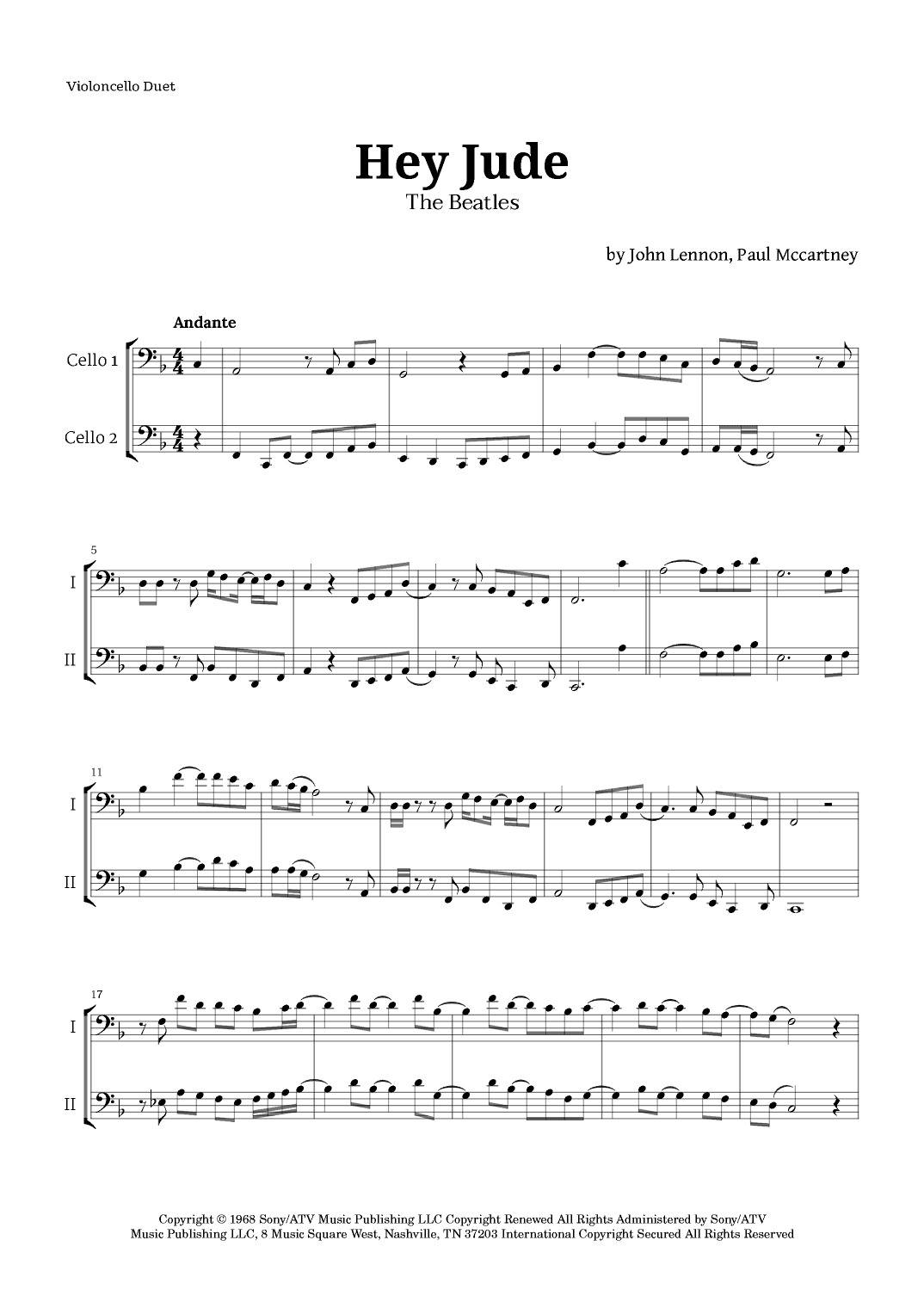 Hey Jude (arr. Langanho)