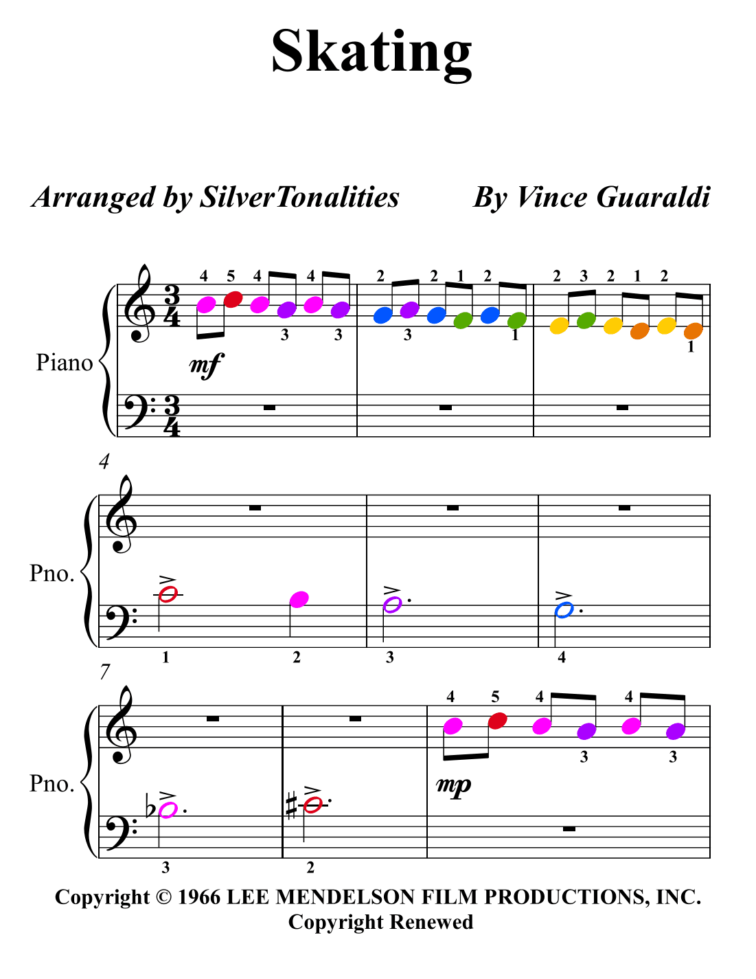 Skating (arr. SilverTonalities)