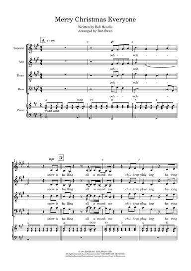 Merry Christmas Everyone (arr. Ben Swan)