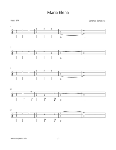 Maria Elena (arr. Bettina Schipp)